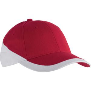 kp045-red-white-casquette-k-up-racing-6-panneaux-rouge-blanc-tu