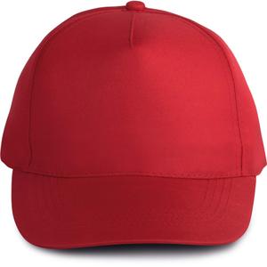 kp157-red-casquette-k-up-polycoton-5-panneaux-reglable-rouge-tu