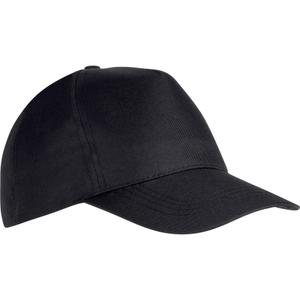 kp157-black-casquette-k-up-polycoton-5-panneaux-reglable-noir-tu