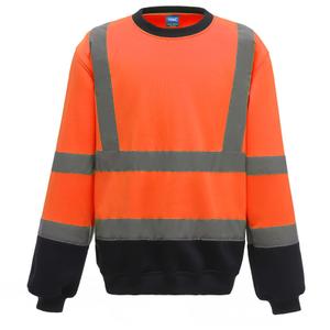 yhvj510-hivisorange-navy-sweatshirt-haute-visibilite-yoko-col-rond-orange-bleu-marine