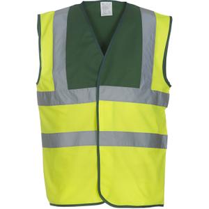 yhvw100-paramedicgreen-hivisyellow-gilet-yoko-haute-visibilite-vert-fonce-jaune