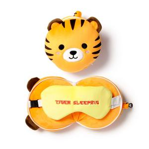 cush275-coussin-de-voyage-tigre-resteazz-peluche-2-en-1-avec-masque-yeux-puckator-jaune-15x28x6-cm
