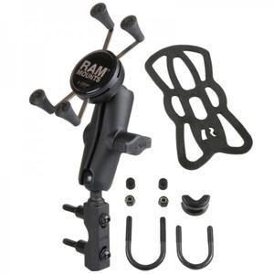 1104121-support-smartphone-moto-bras-medium-fixation-en-u-sur-guidon-ou-reservoir-de-frein-embrayage-ram-mounts-x-gripr-noir-s-m