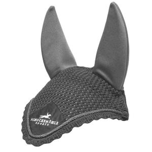 1740-00045-grey-melange-logo-bonnet-anti-mouches-pour-cheval-schockemoehle-air-silent-fly-veils-grey-melange-logo