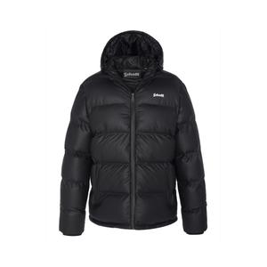 illinois-black-doudoune-rubber-a-capuche-schott-black
