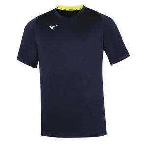 32ea700214-t-shirt-mizuno-core-bleu-marine-jaune-fluo