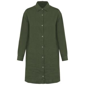 sp5008-organickhaki-robe-chemise-en-lin-femme-spasso-organic-khaki
