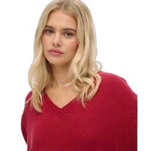 w6110671a-zud-pull-oversized-col-v-femme-superdry-rouge-bordeaux