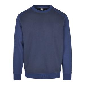 sweatshirt-urban-classics-2-tone-fake-raglan-crew-bleu-marine-bleu-fonce