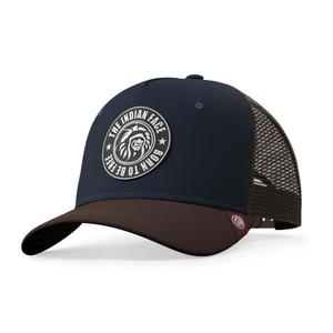 03-013-03-un-casquette-the-indian-face-born-to-be-free-bleu-marron-tu
