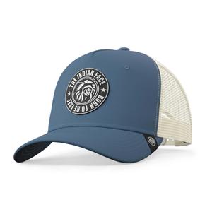 03-013-04-un-casquette-the-indian-face-born-to-be-free-bleu-blanc-tu