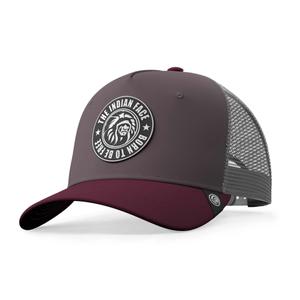 03-013-13-un-casquette-the-indian-face-born-to-be-free-gris-rouge-tu