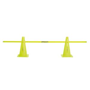 100122801-cones-d-entrainement-et-1-baton-uhlsport-x2-jaune-fluo-tu