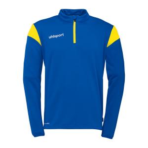 100225844-haut-d-entrainement-1-4-zip-enfant-uhlsport-squad-27-azur-jaune-citron