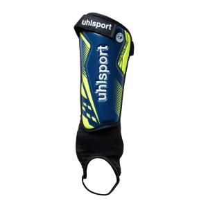 100680203-protege-tibias-uhlsport-plate-pro-bleu-marine-jaune-fluo