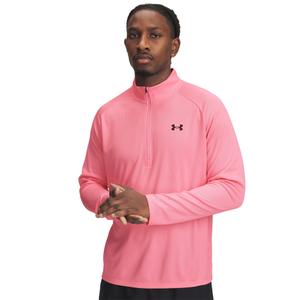 1382797-647-haut-d-entrainement-demi-zip-under-armour-tech-tm-prime-pink-noir-rose