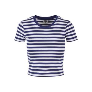 tb6825-03663-t-shirt-court-raye-femme-urban-classics-blanc-bleu-fonce