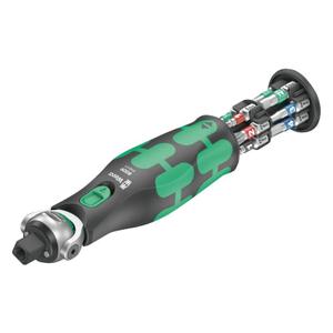 205885-cle-a-cliquet-tete-orientable-combinee-douille-tournevis-wera-8009-zyklop-pocket-noir-vert-tu
